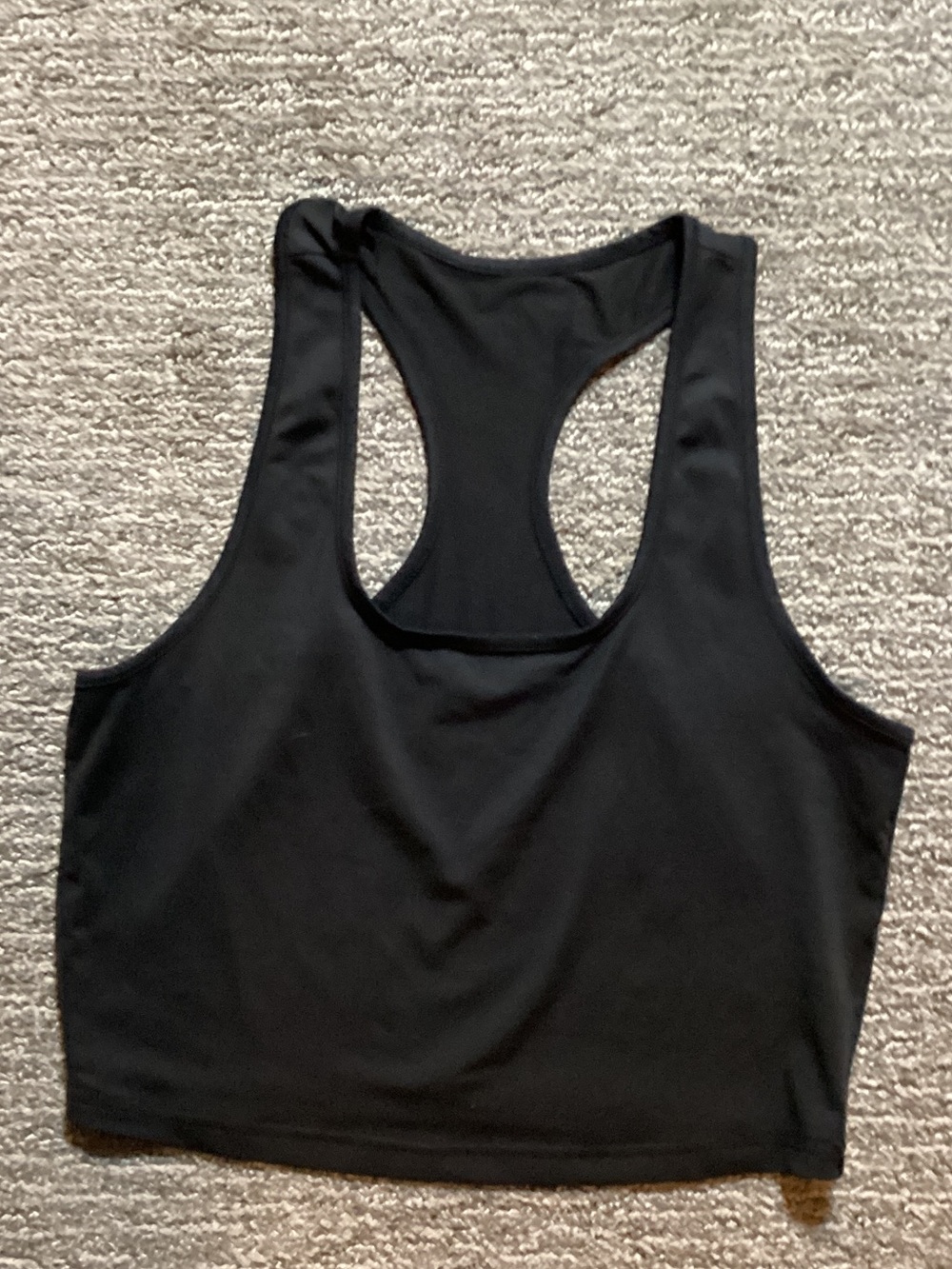 SHEIN Black Racerback Tank Top